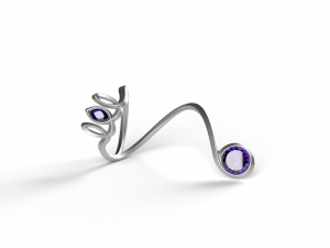 Curved Ring 3D Modèle 3D