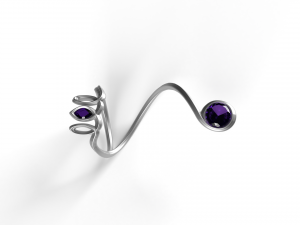 Curved Ring 3D Modèle 3D