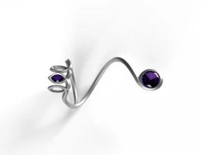 Curved Ring 3D 3D Model
