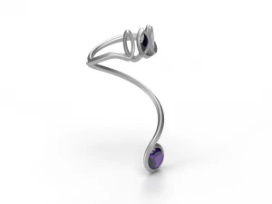 Curved Ring 3D 3D Model