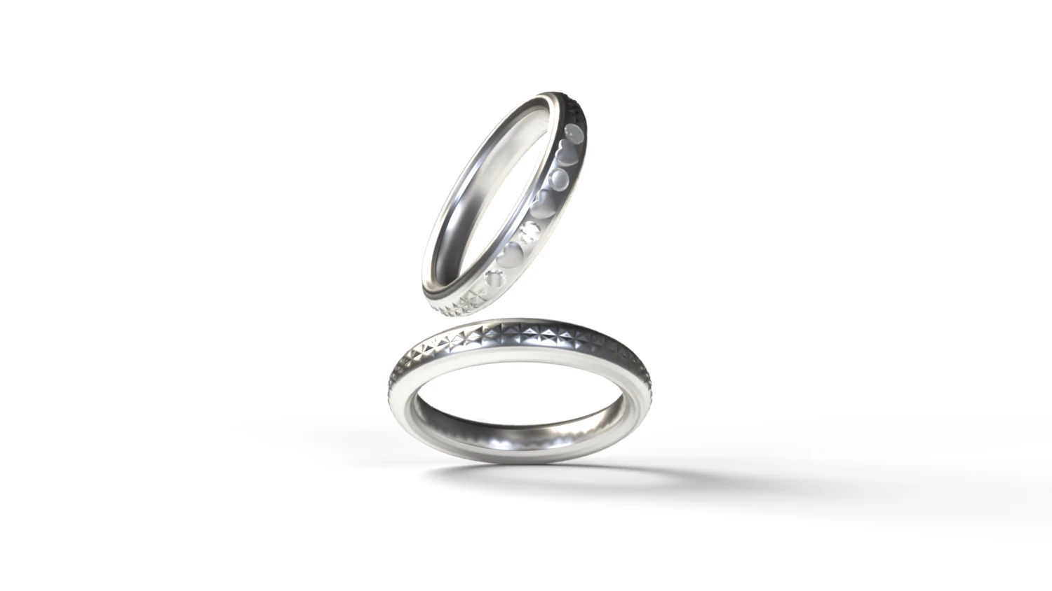 Silver ring 3D Model .c4d .max .obj .3ds .fbx .stl .blend 