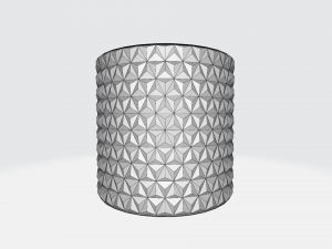 Realistic 3D pink coloured Triangular Vase 3D Модель
