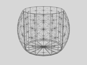 3D Triangular Vase Modèle 3D
