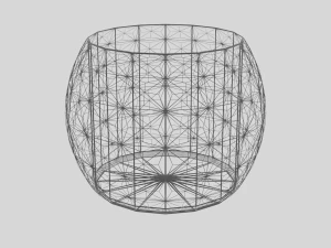 3D三角花瓶 3Dモデル