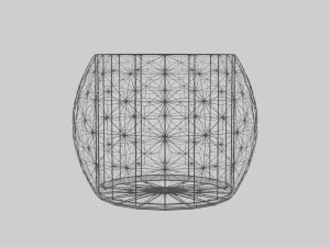 3D Triangular Vase Modèle 3D