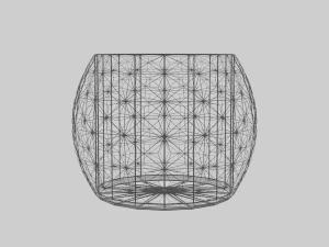3D三角花瓶 3Dモデル