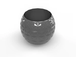 3D三角花瓶 3Dモデル