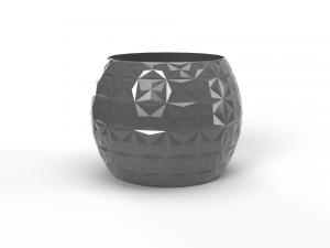 3D Triangular Vase Modèle 3D