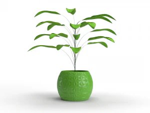 3D Vase Plant model 3D Model