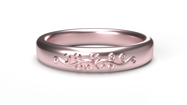 Rose gold ring 3D मॉडल .c4d .max .obj .3ds .fbx .stl .blend 