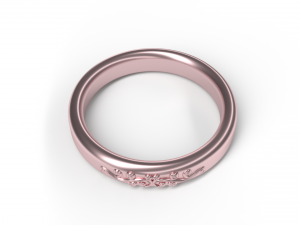 Rose gold ring 3D मॉडल