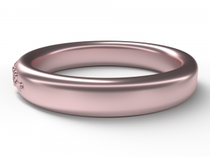 Rose gold ring 3D मॉडल