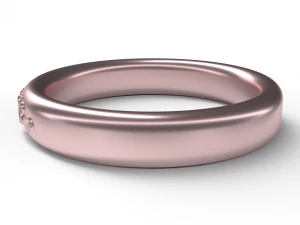 Rose gold ring 3D Model