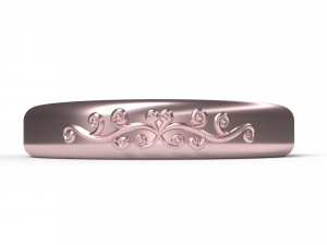 Rose gold ring 3D मॉडल