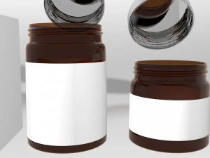 Glass Medicine Bottles 3D Model