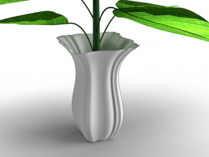 Plant with vase Modelo 3D