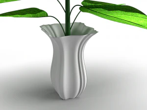 Plant with vase 3D Model