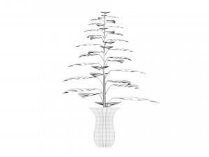 Plant with vase Modelo 3D