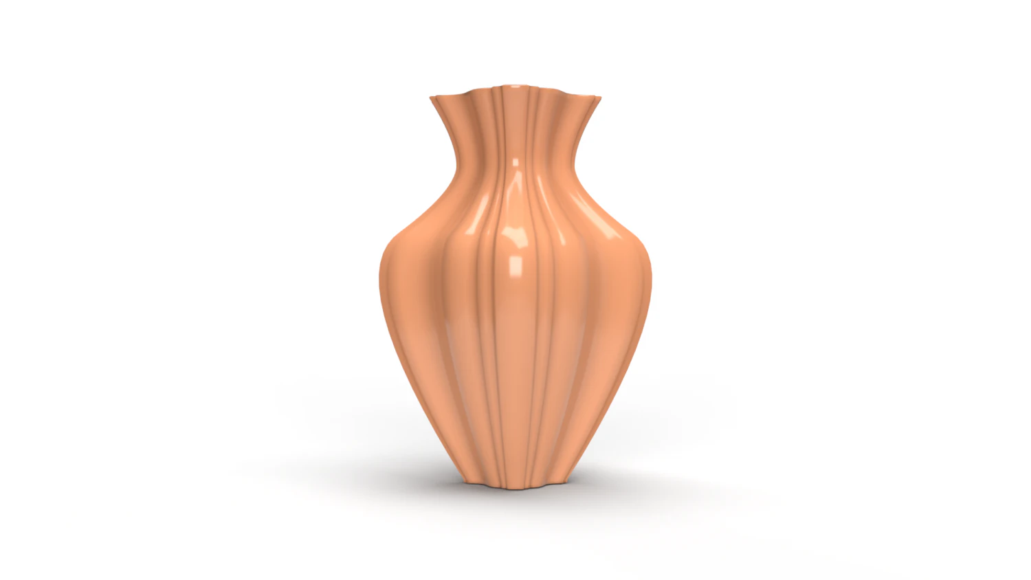 3D Vase with water 3D Model .c4d .max .obj .3ds .fbx .stl .blend