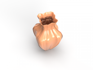 3D Vase with water 3D मॉडल
