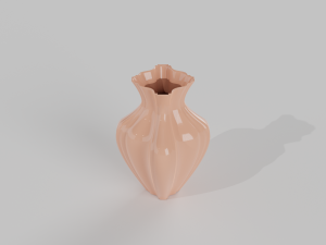 3D Vase with water 3D मॉडल