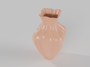 3D Vase with water 3D मॉडल