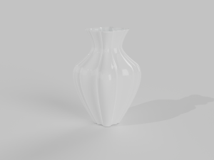 3D Vase with water 3D मॉडल