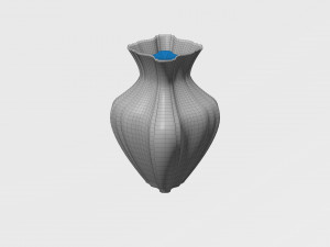 3D Vase with water 3D मॉडल