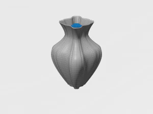 3D Vase with water 3D Model