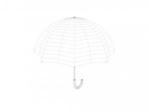 Low Poly Umbrella 3dModel 3D Модель