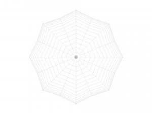 Low Poly Umbrella 3dModel 3D Модель