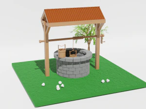 3D Water Well 3D Model