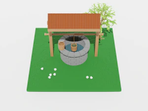 3D Water Well 3D Model