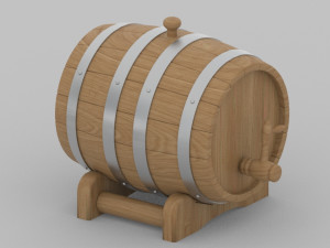 new wine barrel Modelo 3D