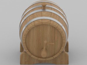 new wine barrel Modelo 3D