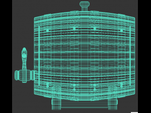 new wine barrel Modelo 3D