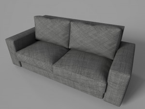 gray sofa 3Dモデル