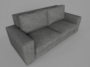 gray sofa 3D Model