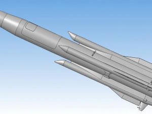 対艦ミサイル AS-17 クリプトン X31-A 3Dプリントモデル