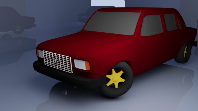 vaz 2107 lowpoly 3D 模型 .c4d .max .obj .3ds .fbx .stl .blend 