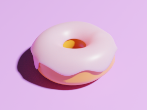 donut Modelo 3D