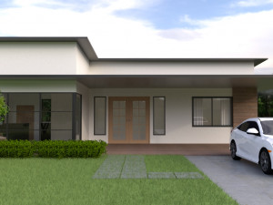 single storey house 3D 模型