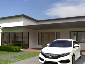 single storey house 3D Model