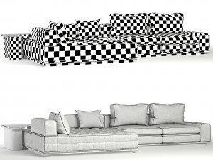 sofa lawrence seating system vol01 3D 모델