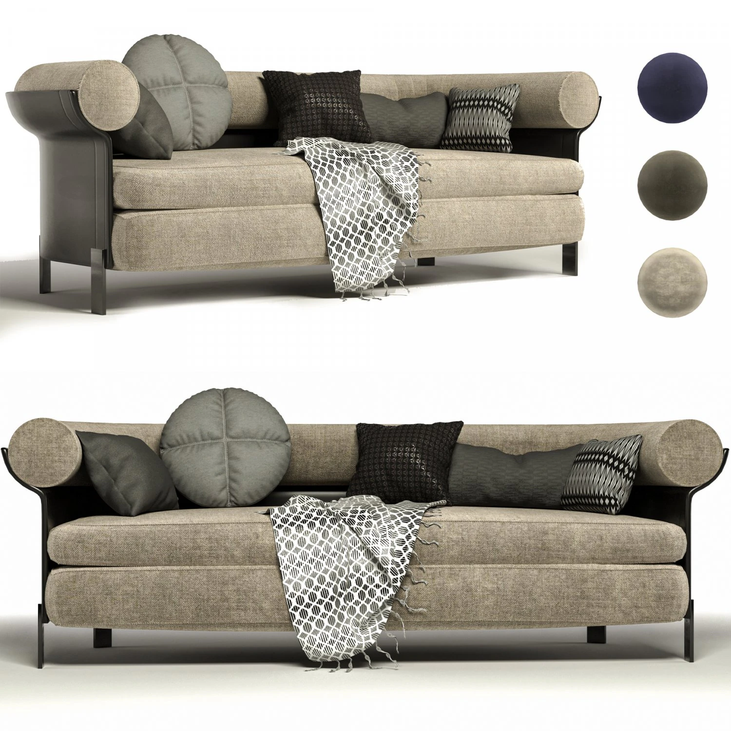 mattia seating system vol01 3D Model .c4d .max .obj .3ds .fbx .stl .blend 