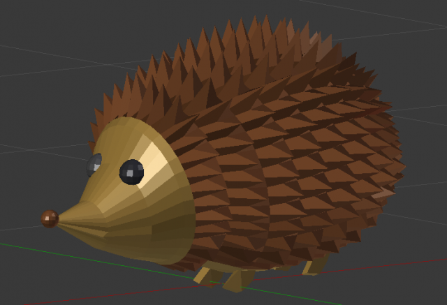 hedgehog 3Dモデル .c4d .max .obj .3ds .fbx .stl .blend 
