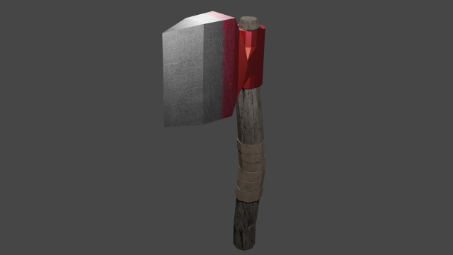 fire axe - post-apocalypse 3D-Modell .c4d .max .obj .3ds .fbx .stl .blend 