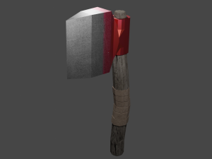 fire axe - post-apocalypse Modello 3D