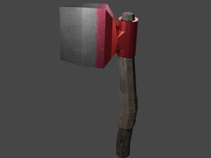 fire axe - post-apocalypse 3D-Modell