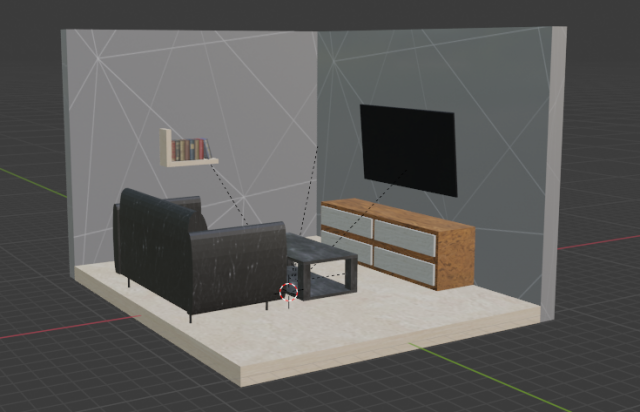 room 3D मॉडल .c4d .max .obj .3ds .fbx .stl .blend 
